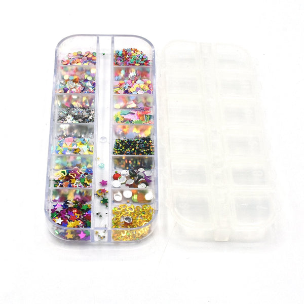 Nail Art Decorations Colorful Nail Rhinestones Beads Pearls DIY Manicure Nail Ornaments Jewelry