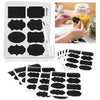 30 Pieces Set Black PVC Sticker Waterproof Chalkboard Kitchen Spice Label Stickers Home Jars Bottles Tags Blackboard Labels Stickers