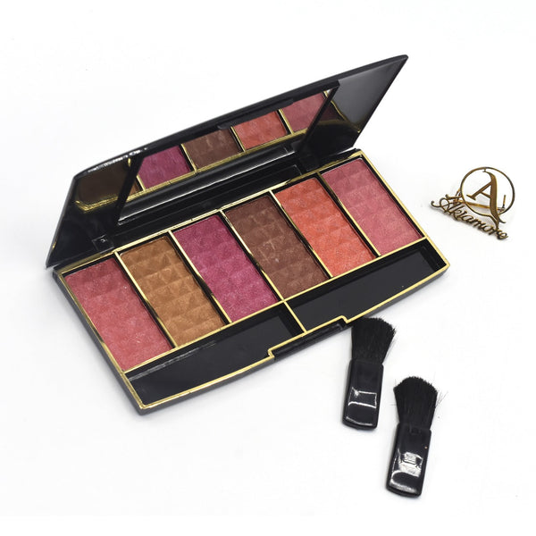 RIJA GLAM CHEEKS 6 COLOR SILKY BLUSH ON - BLUSHER  rbomiz9b-7