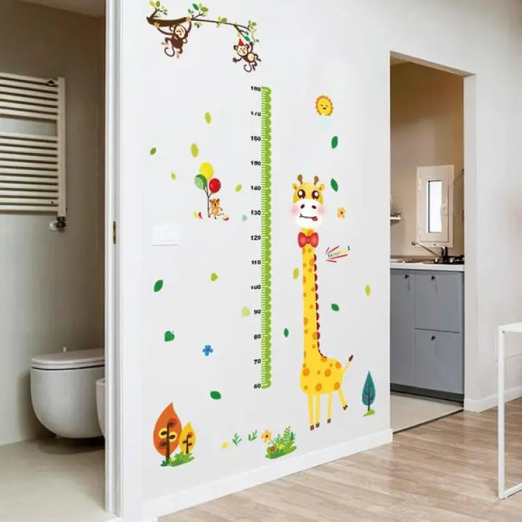 Miico SK9350 Giraffe Height Stickers Children's Room Kindergarten Decorative Wall Stickers DIY Sticker