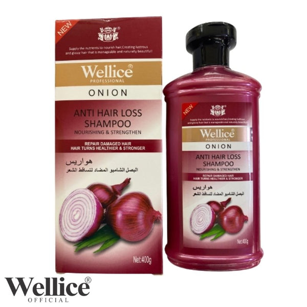 Wellice Onion Anti Hair Loss Shampoo 400ml wposmnz7b-i
