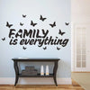 Lucky garnet =Size: 2 x 1.5 feet - Family is everything design wall stickers for  Decoration Interior Home decor Decoration  lovers - black