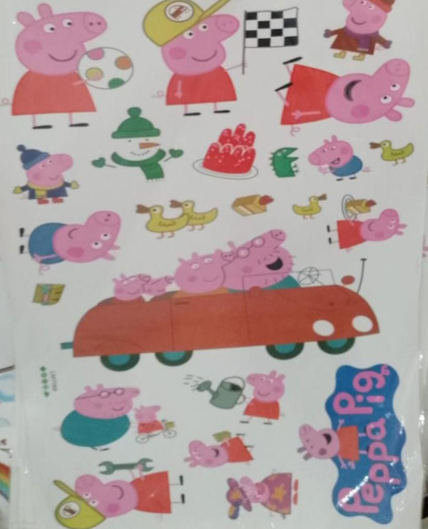 Peppa the Pig Peel and Stick Wall Decals  LM7068 Size: 50x70