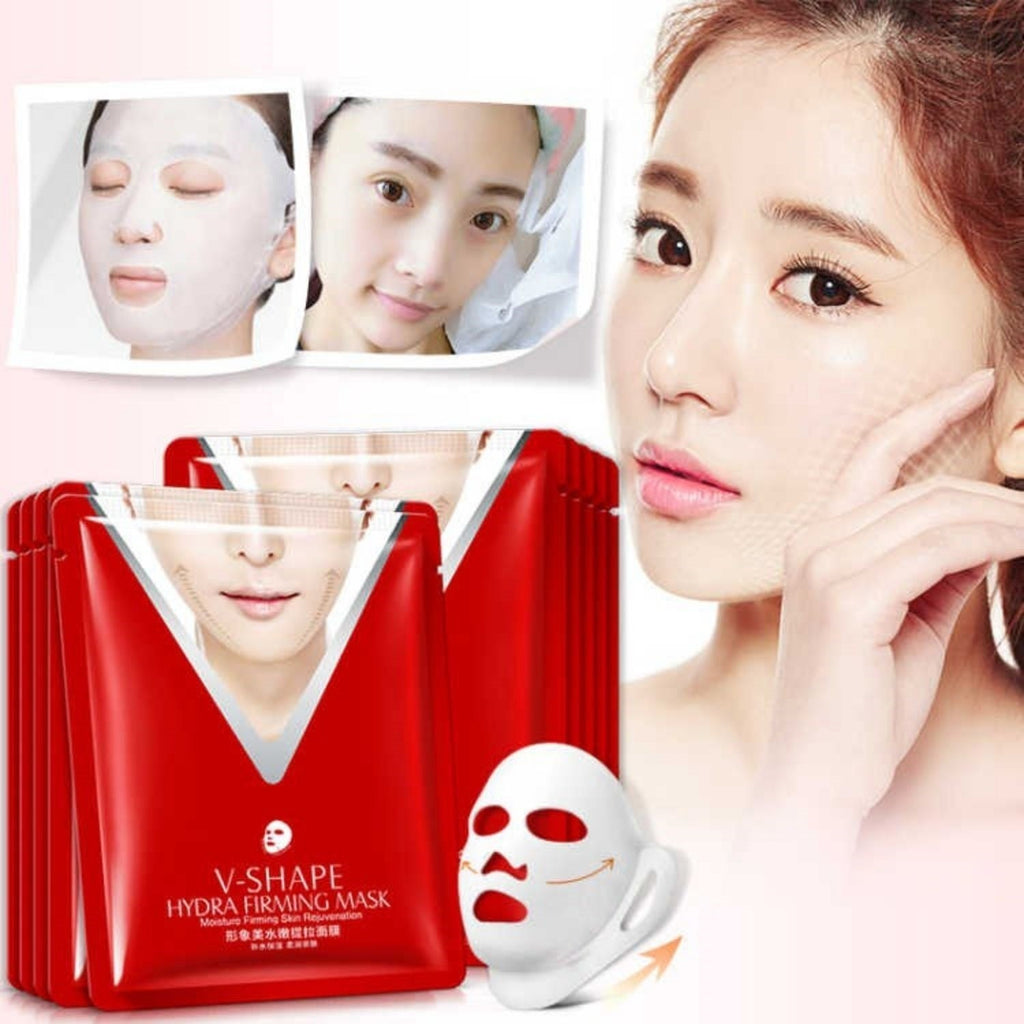 V Shape Lifting Facial Mask Face Slim Chin Check Neck Lift Peel-off Mask V Shaper Facial Slimming Bandage Mask Skin Care tools  mkfrweu1d-4