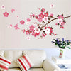 Wall Stickers Kids Rooms Bedroom Living Room DIY Art PVC Beautiful Flower Tree Removable Wallpaper Home Decor Xh739