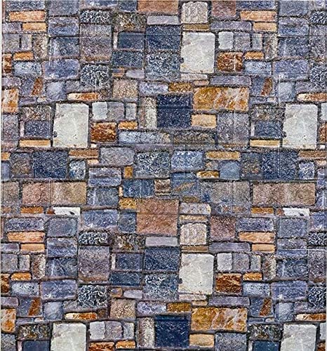 3D Bricks Stone Wall Paper Roll Waterproof PVC  Wall Sticker for Home Self Adhesive Wallpapers for Wall, Living Room ,Hall Ideal for Sofa Background & Home Decoration (45 x 845 cm), (332 inche x 18 inche)