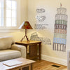 Tower of Pisa Wall Sticker Ay808