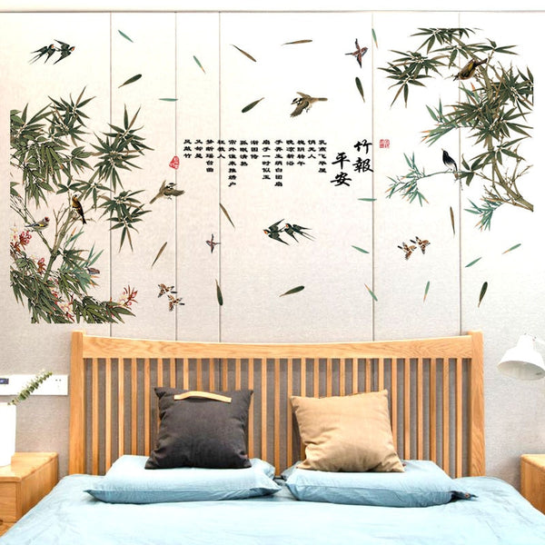 Designer Stencils Bamboo Shoots Wall sticker