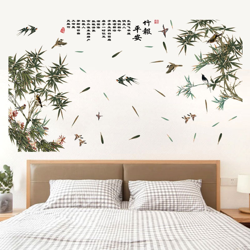 Designer Stencils Bamboo Shoots Wall sticker