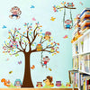 xl8192 Tree Wall Sticker For Kids Bedroom Cartoon Plane Diy Window Decor Poster Home Decorative Plant Mural Art Wallpapaer