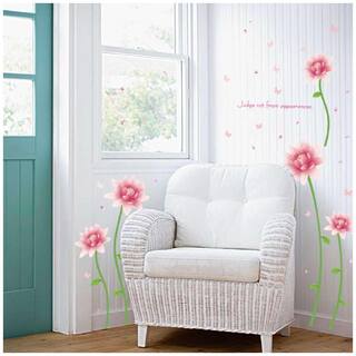 Sk9194 Romantic Pink Blossoms Wall Sticker