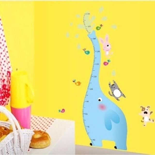 Wall sticker height chart elephant and friends AY9020