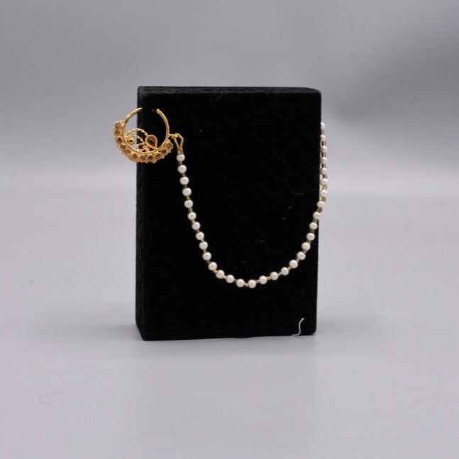 Nose Chain with Women pearls