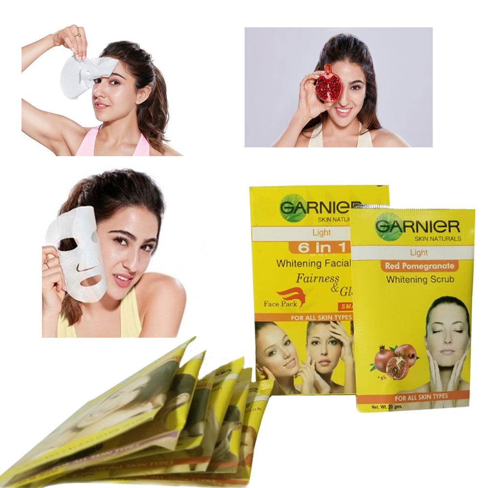 Gariner Yellow Complete Facial Kit ( 6 in 1)  gfkywz2b-k