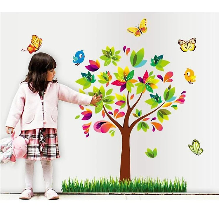 Wall decal sticker combining Tree, music, monkey AY7114