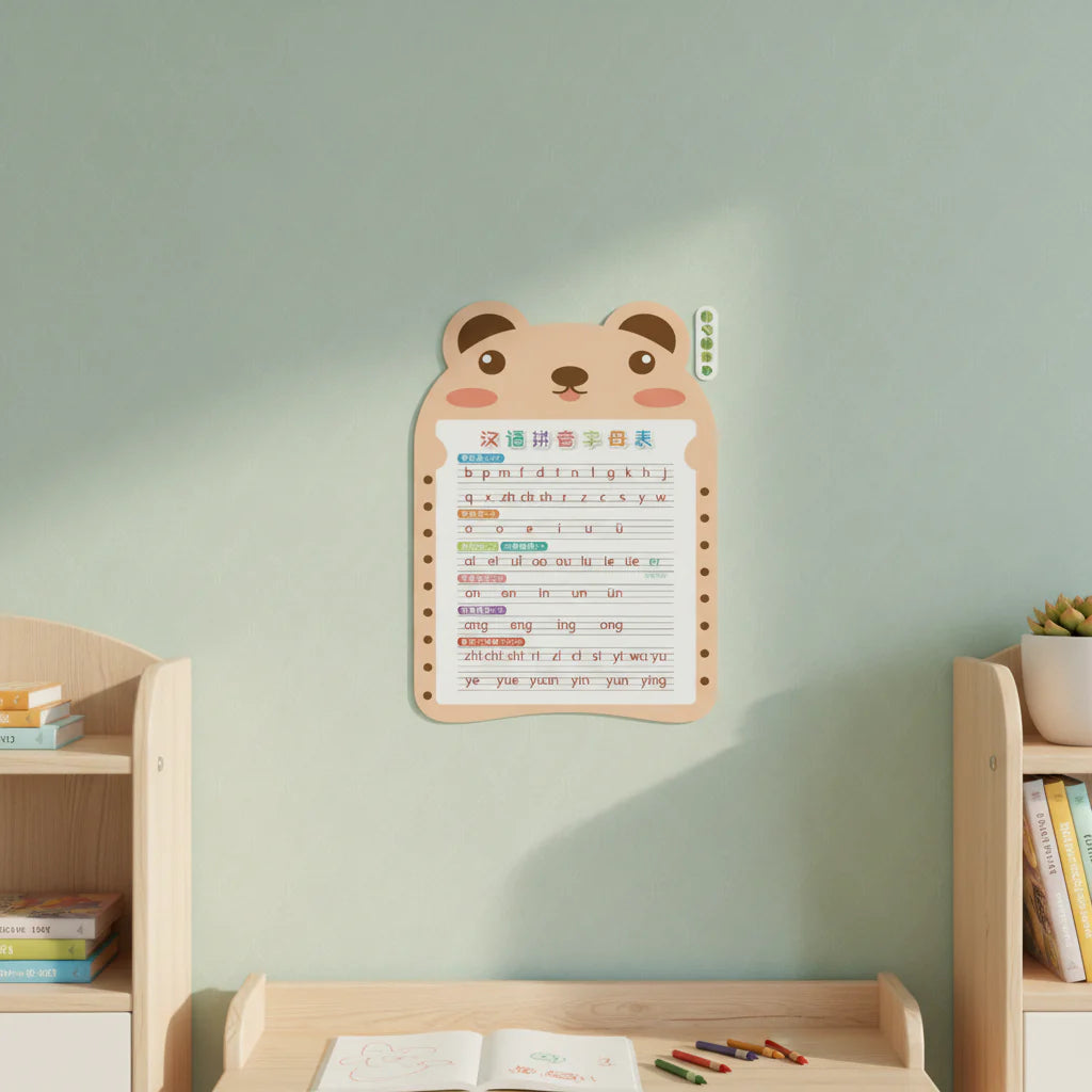 WALLSTICKER STIKER DINDING BELAJAR PERKALIAN HURUF ABJAD size 50x70 sk6104