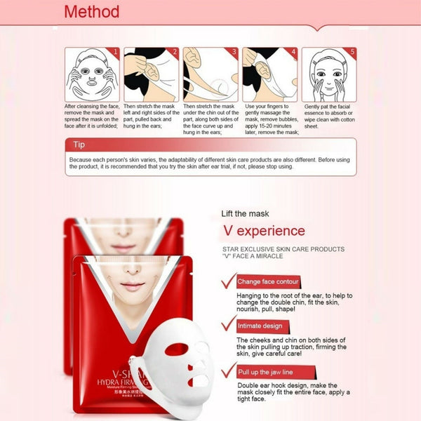 V Shape Lifting Facial Mask Face Slim Chin Check Neck Lift Peel-off Mask V Shaper Facial Slimming Bandage Mask Skin Care tools  mkfrweu1d-4