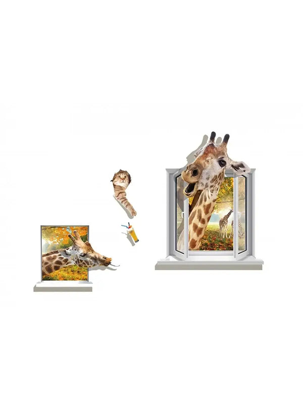 Interior stickers Animals Cheerful giraffe size  60x90 xl8318
