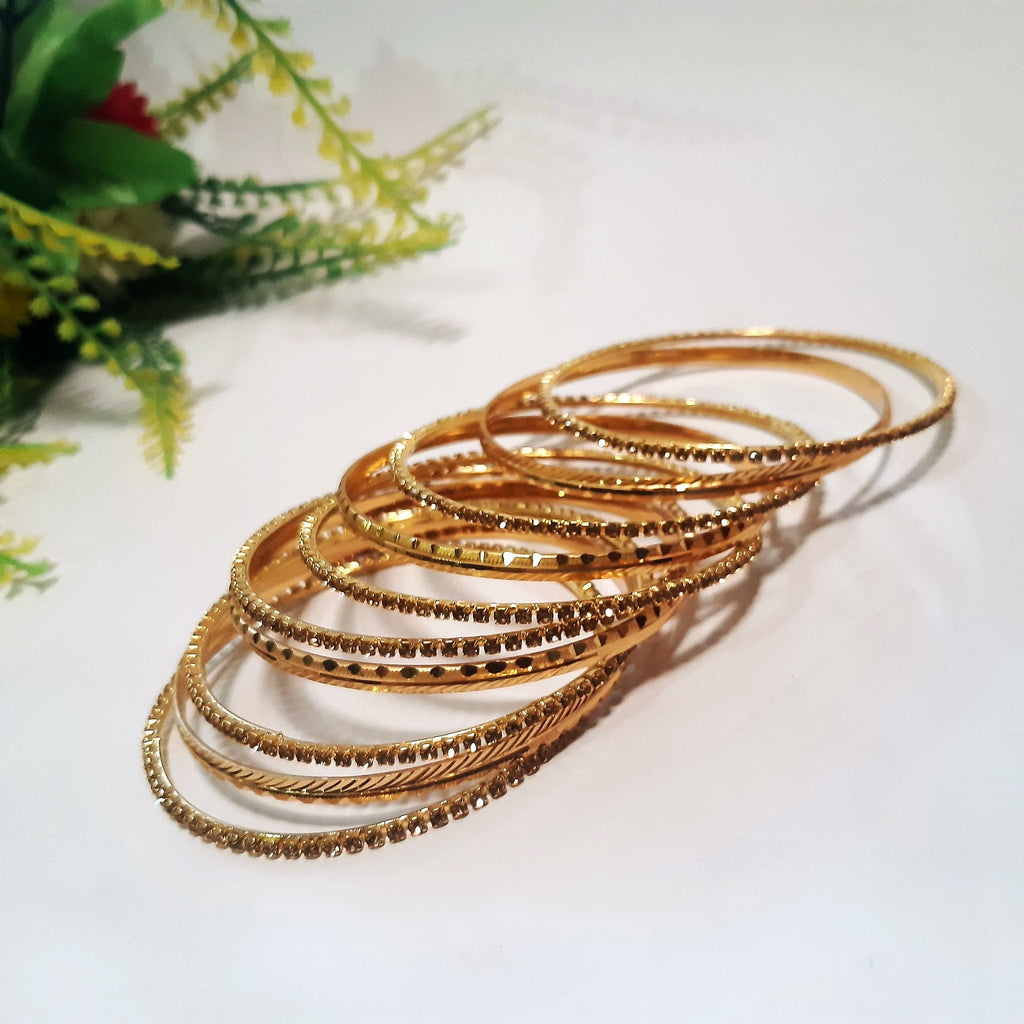 Beautiful stylish golden bangles Nagina bl24gde1l-7