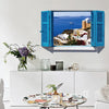 Mediterranean blue window wall decal SK9059A