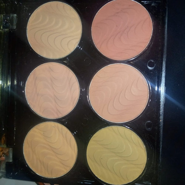 Rose Lady  6 Colors Face Blush Palette, Light Luxury Cheeks Blush Palette Matte Blush Powder, Contour and Highlight Blush Palette Face Blush Makeup  rlbmiz4f-l