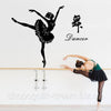 Sk9196 Ballet Silhouette Wall Sticker