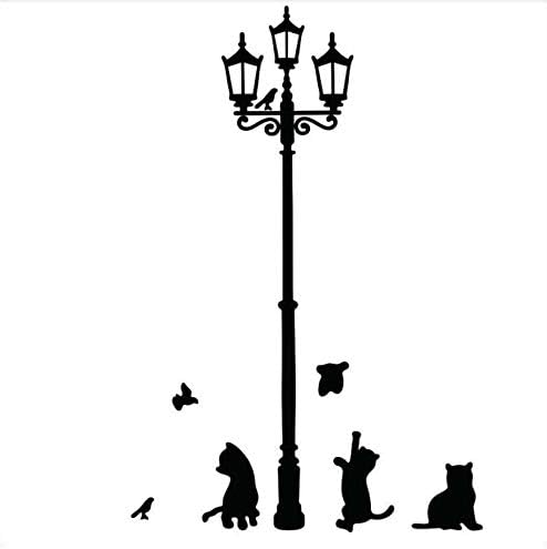 Electric black cat wall stickers fashion combination small stickers cartoon children's room decoration