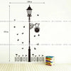 wall sticker 60x90/wall stiker transparan-JM7177-BLACK LIGHT GARDEN