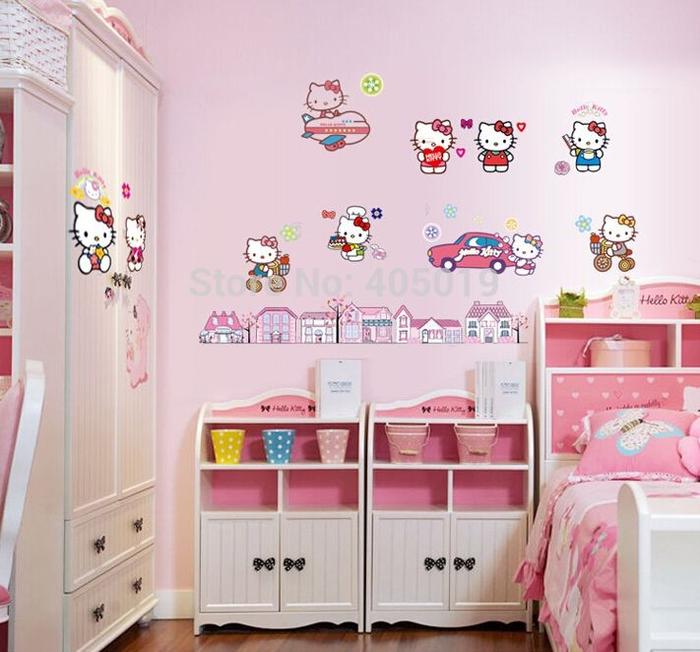Hello Kitty wall decal  size 60x90 df9908