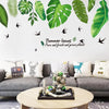 Green Summer Leaves Removable  Wall Art Sticker Home Decor