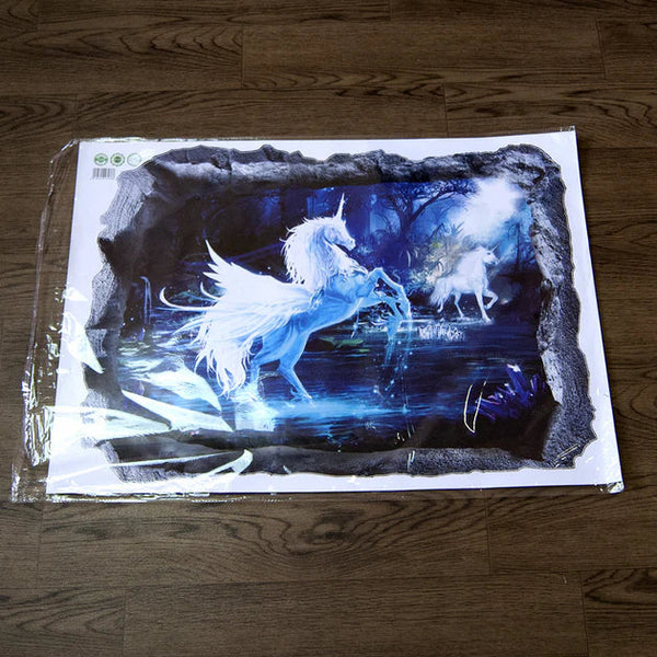 Interior sticker 3D Unicorn XH7240 70x50cm