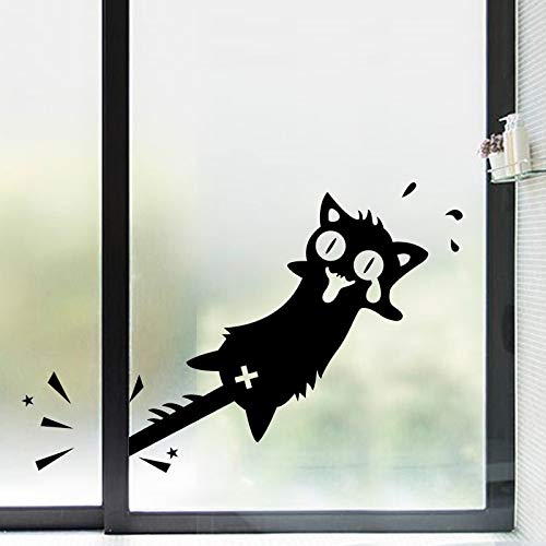 cat wall sticker Carved PVC for home decor Decals Doors/windows decoration Funny car stickers