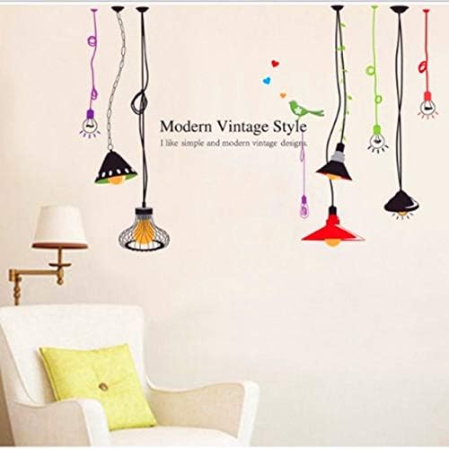 Fashion Modern Chandelier Colorful Light Removable Wall Sticker