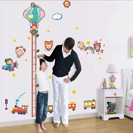 Cartoon Height DIY Removable Wall Stickers Children's room kindergarten decoration