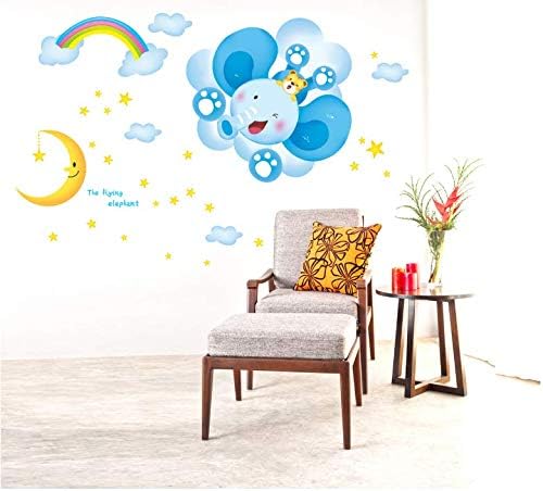 Wall Stickers Creative DIY Decal Cartoon Elephant Balloon Home DecorAbc 1026