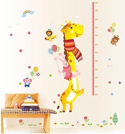 Sk9045 Cartoon Giraffe Wall Sticker