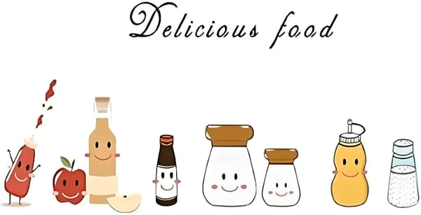 JAAMSO ROYALS Delicious Food Kitchen Oil Proof Heat Resistance Wall Sticker (30 CM X 90 CM)nc002