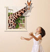 giraffe animals Background Wall Sticker for Living Room