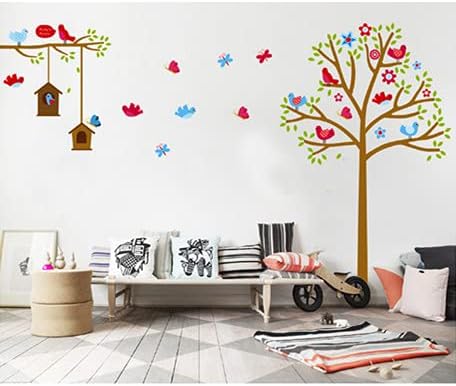 Kid's Tree with Birdcage Paper DIY Decals size 60x90 ay9097