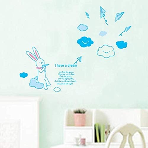 I have a dream Hand-Drawn style rabbit High quality DIY Decorate Wall Decal Sticker Decor for Kids Home Nursery Room for Children's Bedroom size 50x70 ay7038