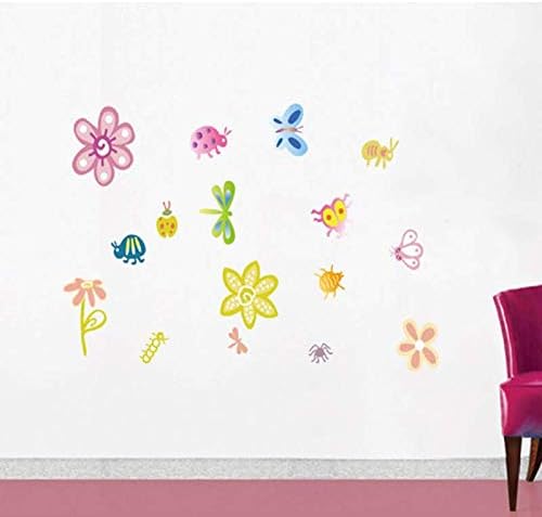 NC5070-5 Flower Butterfly DIY Removable Wall Stickers