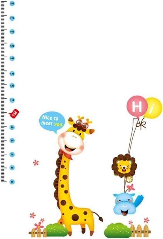 JANOMI height chart wall sticker,wall stickers & murals, Baby Height Growth Chart Ruler Giraffe Height Chart Wall Decals Children Height Measurement Chart Wall Stickers for Kids Room Nursery