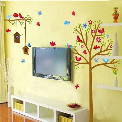 Kid's Tree with Birdcage Paper DIY Decals size 60x90 ay9097