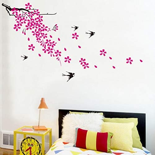 Peach Blossom Plum Flower Floral Wall Sticker Decal Decor Removable Wallpaper size 50x70 jm8010
