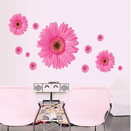 Wall Sticker Pink Daisy Flowers Ays6015