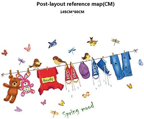 Pegatinas de pared perchero jardín de infantes aula dormitorio de dibujos animados sofá fondo pared decoración de la habitación de los niños abc1063