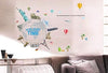 SAMHEZ AY9187 Arround The World Wall Sticker [60 x 90 cm]