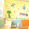 Wall Stickers Cartoon Train Rainbow Kids Playing Stickers  Abc1011