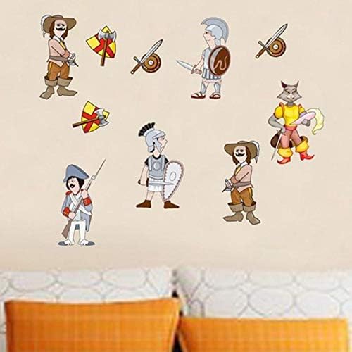 Cartoon character knight wall sticker, Ncs0022