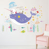 Ikan Paus Beruang SK7022 - Stiker Dinding / Wall Sticker